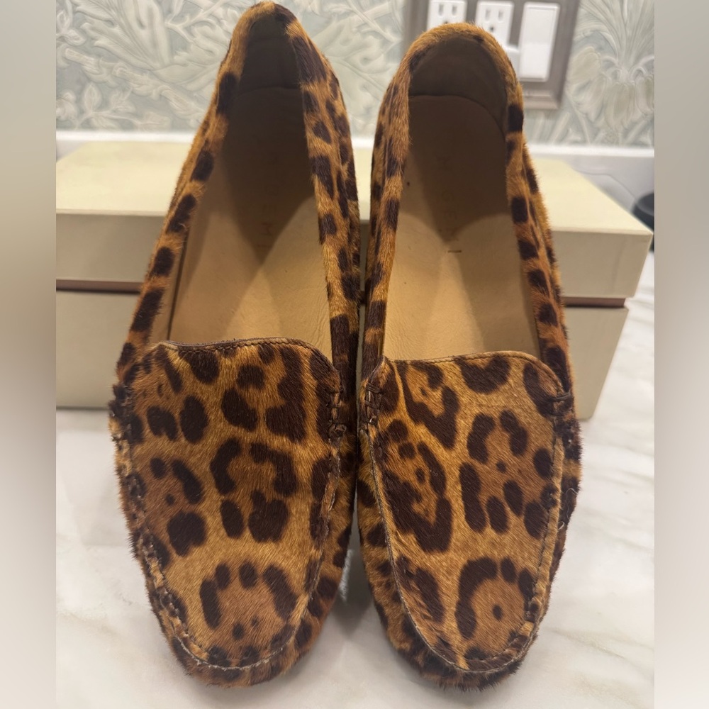 M.Gemi “The Felize” moccasins in Leopard Calfhair
